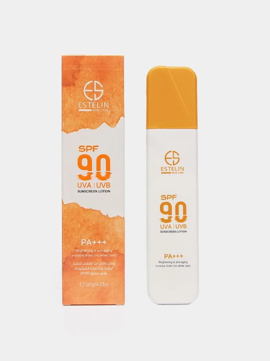 Солнцезащитный лосьон Estelin SPF 50, 90 PA+++, увлажняющий, лицо, тело, ниацинамид, 75 г