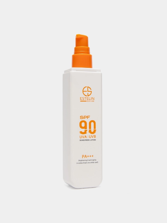 Солнцезащитный лосьон Estelin SPF 50, 90 PA+++, увлажняющий, лицо, тело, ниацинамид, 75 г