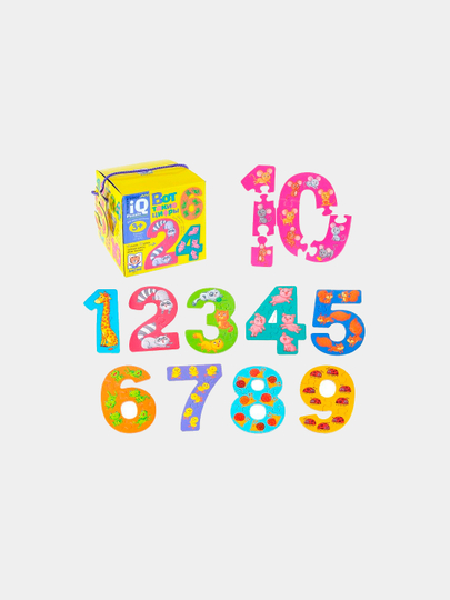 IQ пазл детский Айрис-пресс, для самых маленьких, 3+, Вот такие цифры - 