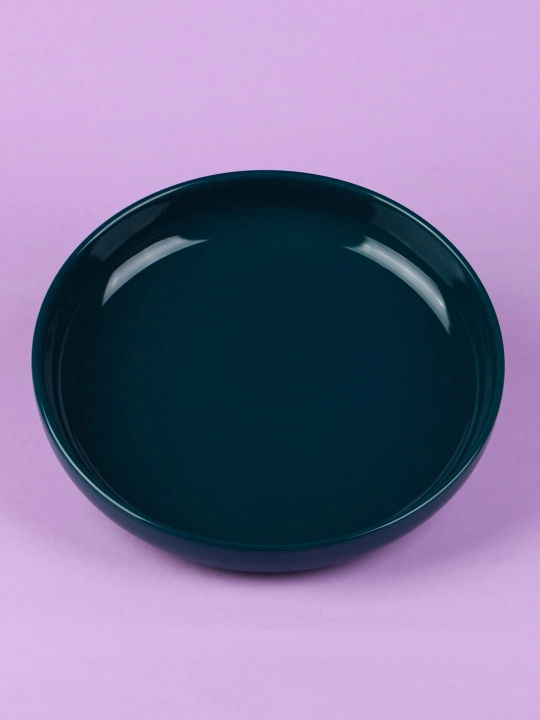 Chuqur chinni likopcha, 20×5 sm, boy yashil rangga ega