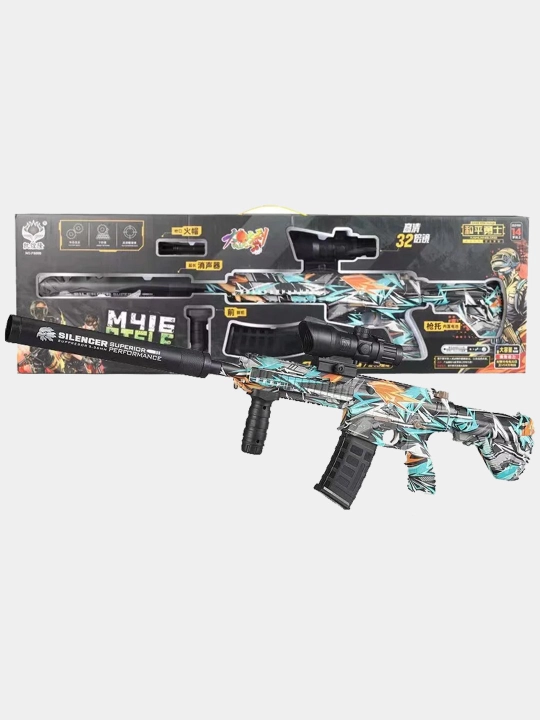 Orbitali pnevmatik to'pponcha, Glock, avtomat M416, miltiq, suvli o'q, orbiz - 