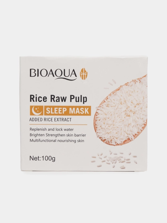 Rice Raw Pulp "Sleep Mask" увлажняющая, повышающая эластичность успокаивающая маска