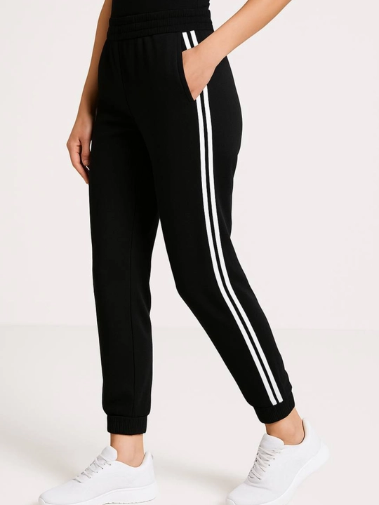 Женские широкие трико с лампасами — стиль casual - 