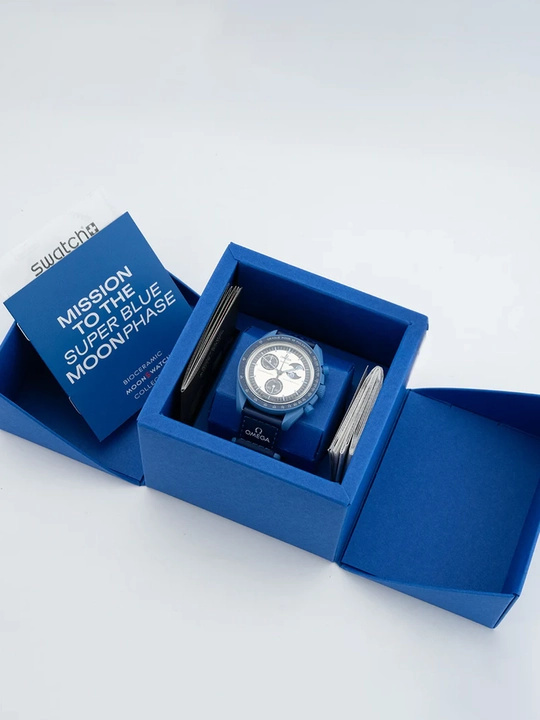 Omega x Swatch MoonSwatch erkaklar soati – sarg‘ish rang, 42 mm, dizayn