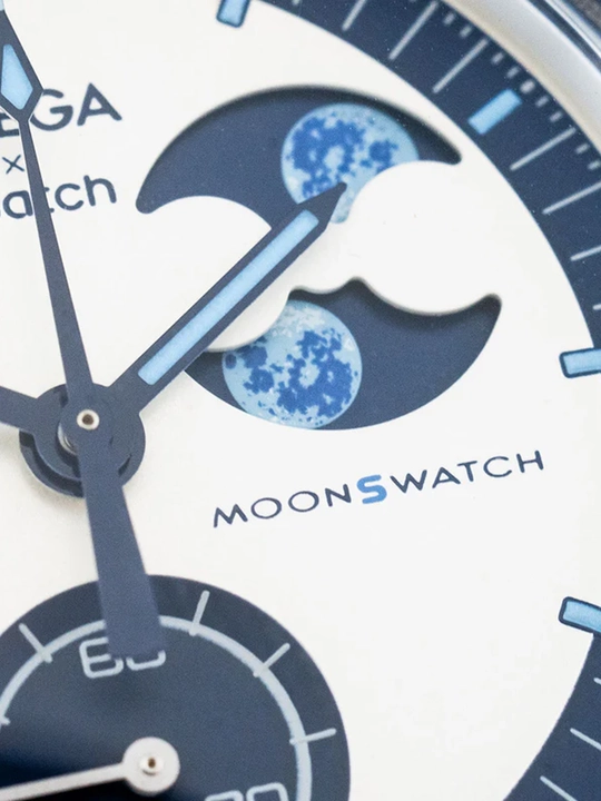 Omega x Swatch MoonSwatch erkaklar soati – sarg‘ish rang, 42 mm, dizayn