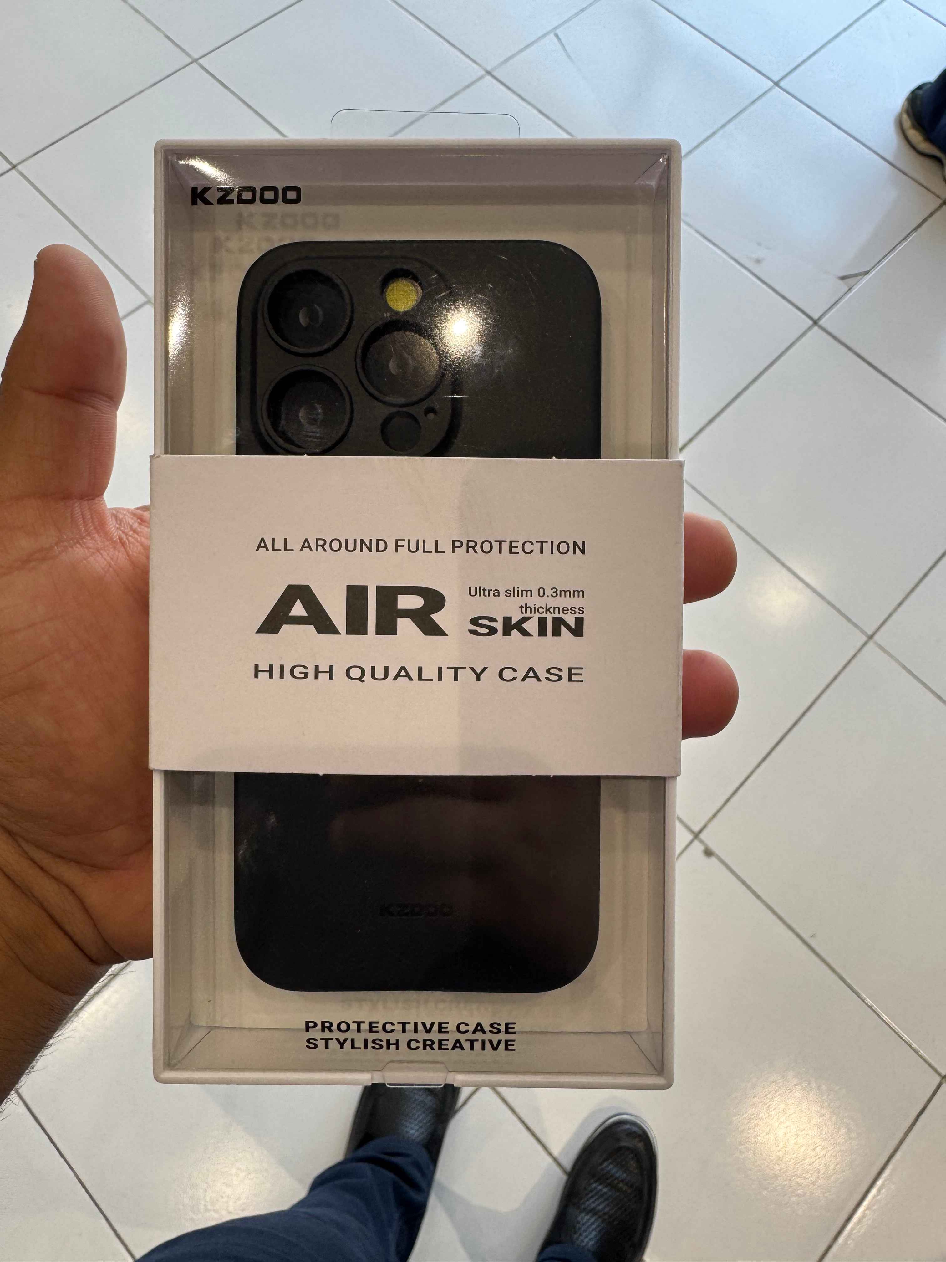 K-Doo Air Skin g'ilofi iPhone 11/12/13/14/15/16/17/Air/Pro/Pro Max uchun, ultra yupqa