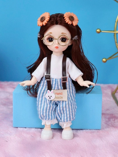 Кукла для девочек, шарнирная — BABYMAM-BARBIE-НГОЛУБ