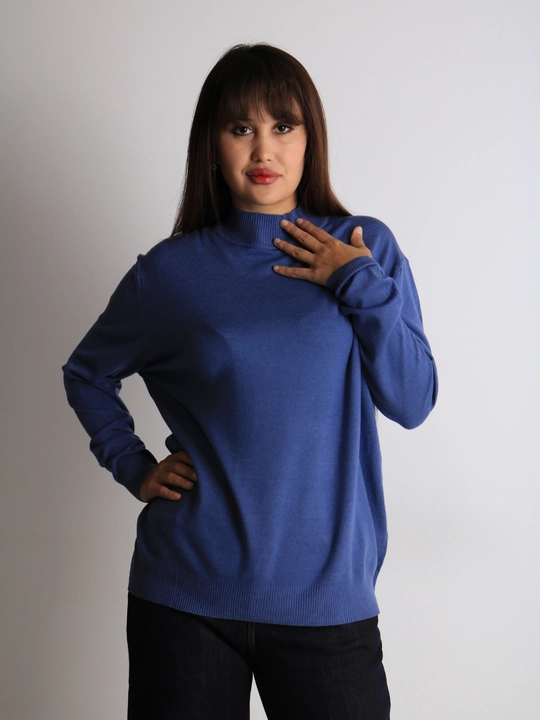 Katta o'lchamli ayollar kashmir sviteri, L, XL, jun, paxta