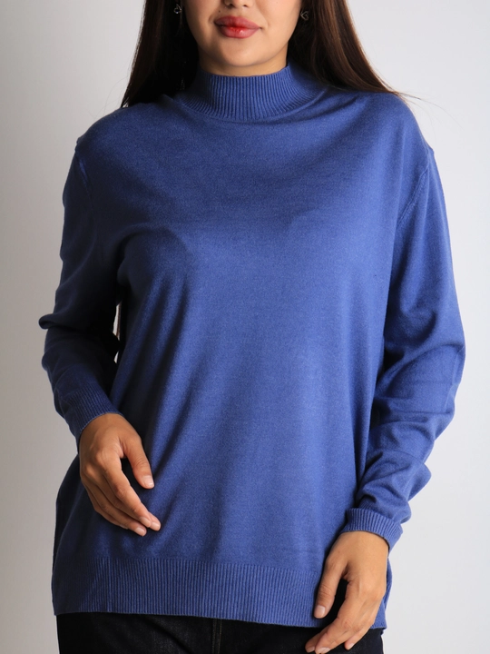 Katta o'lchamli ayollar kashmir sviteri, L, XL, jun, paxta