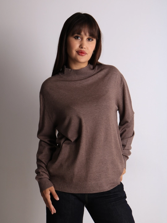 Katta o'lchamli ayollar kashmir sviteri, L, XL, jun, paxta