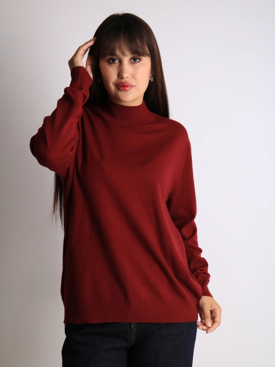Katta o'lchamli ayollar kashmir sviteri, L, XL, jun, paxta