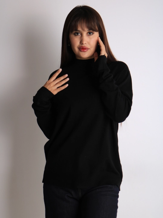 Katta o'lchamli ayollar kashmir sviteri, L, XL, jun, paxta