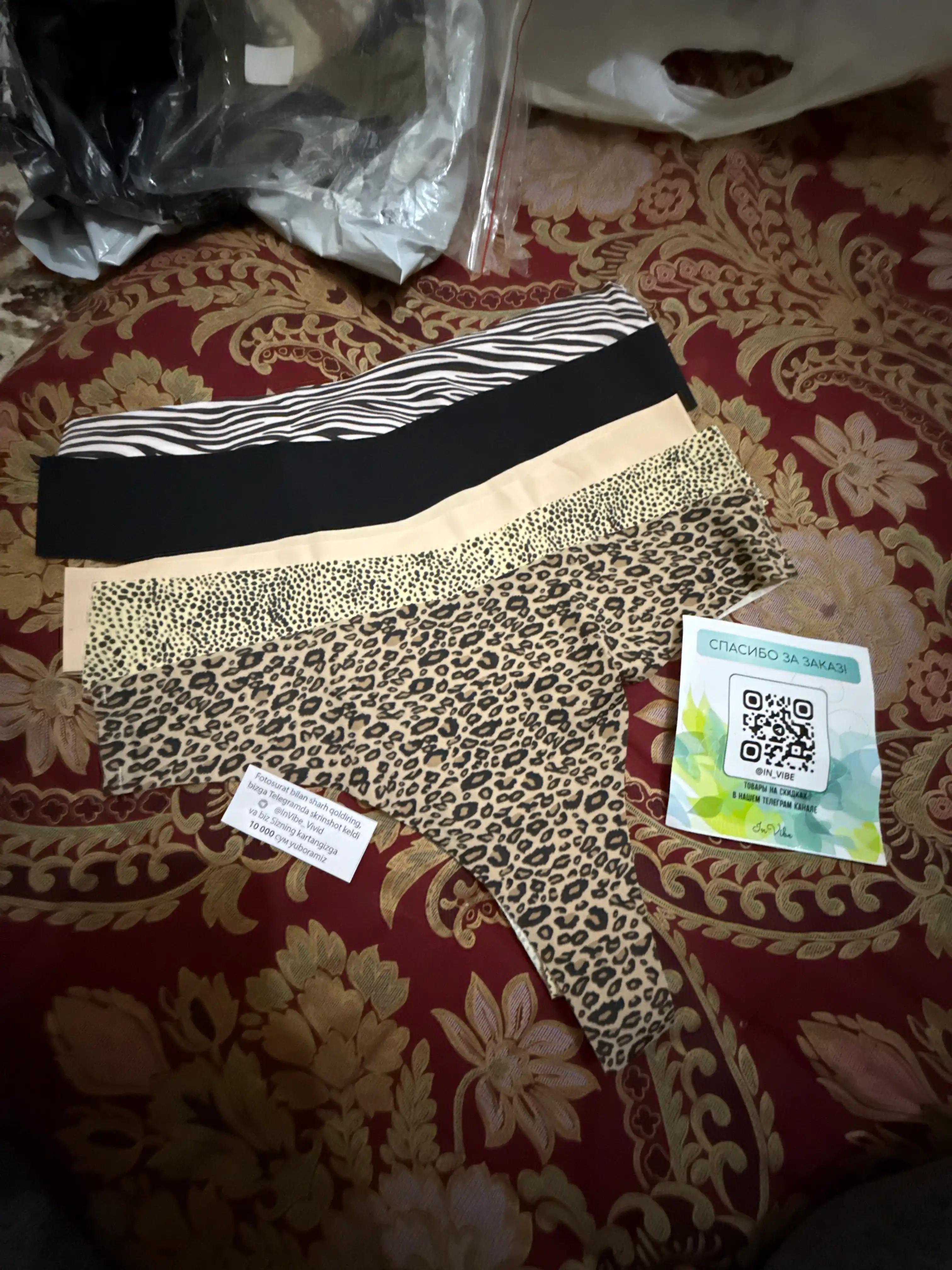 String ayollar uchun trusik, choksiz, ichki kiyim, toplamda 5 dona