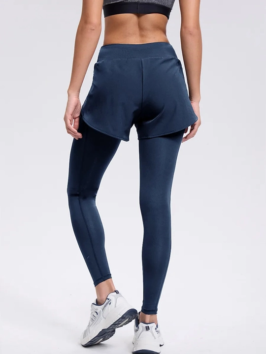 Женские леггинсы с шортами, бренд FIT, лосины спортивные, для фитнеса