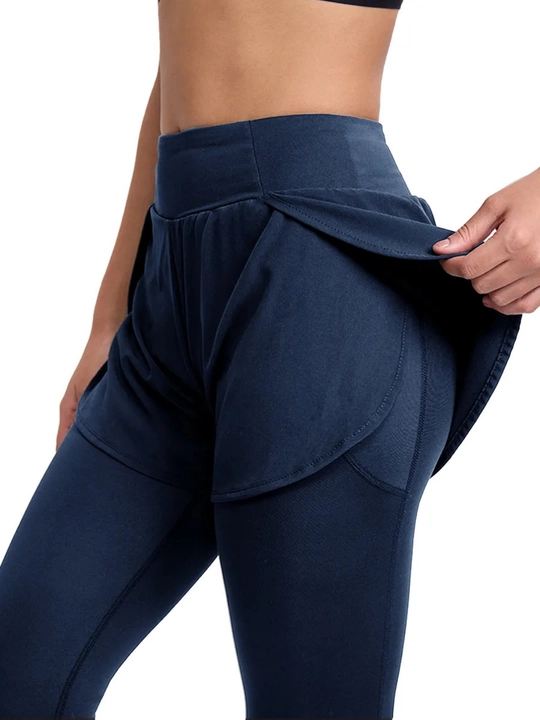Женские леггинсы с шортами, бренд FIT, лосины спортивные, для фитнеса