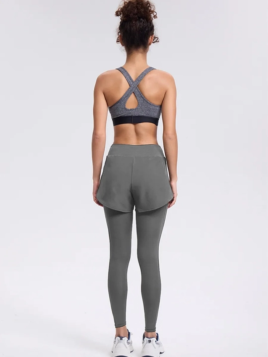 Ayollar shortilar bilan legginslar, FIT brendi, sport va fitnes uchun
