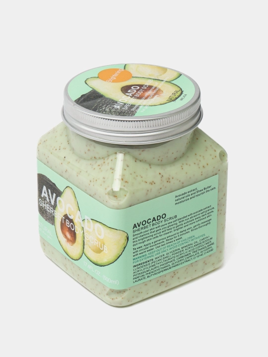 Скраб для тела и лица очищающий пилинг Wokali Sherbet Body Scrub, 500 мл