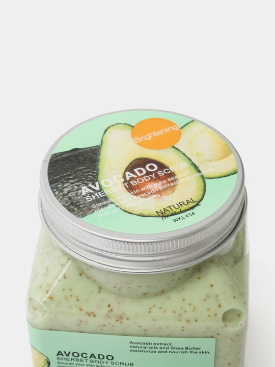Скраб для тела и лица очищающий пилинг Wokali Sherbet Body Scrub, 500 мл