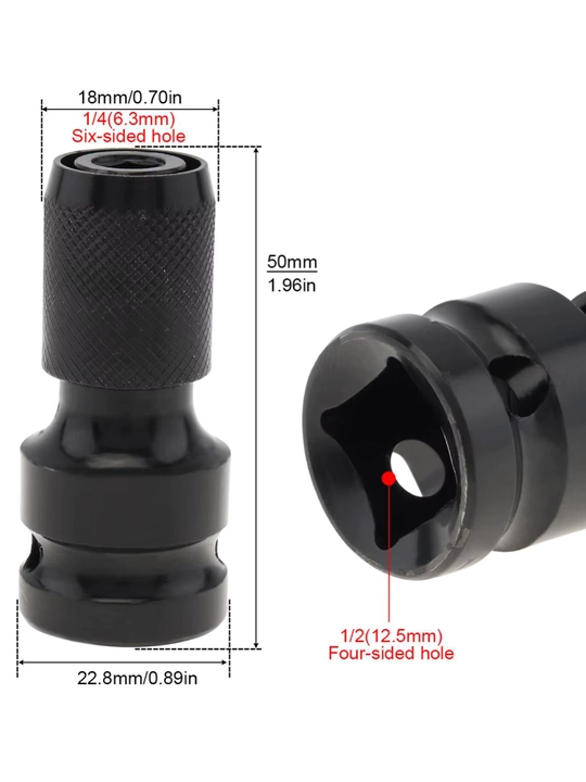 Gaykovertning patroni 1 / 2, bit adapter uchun - 