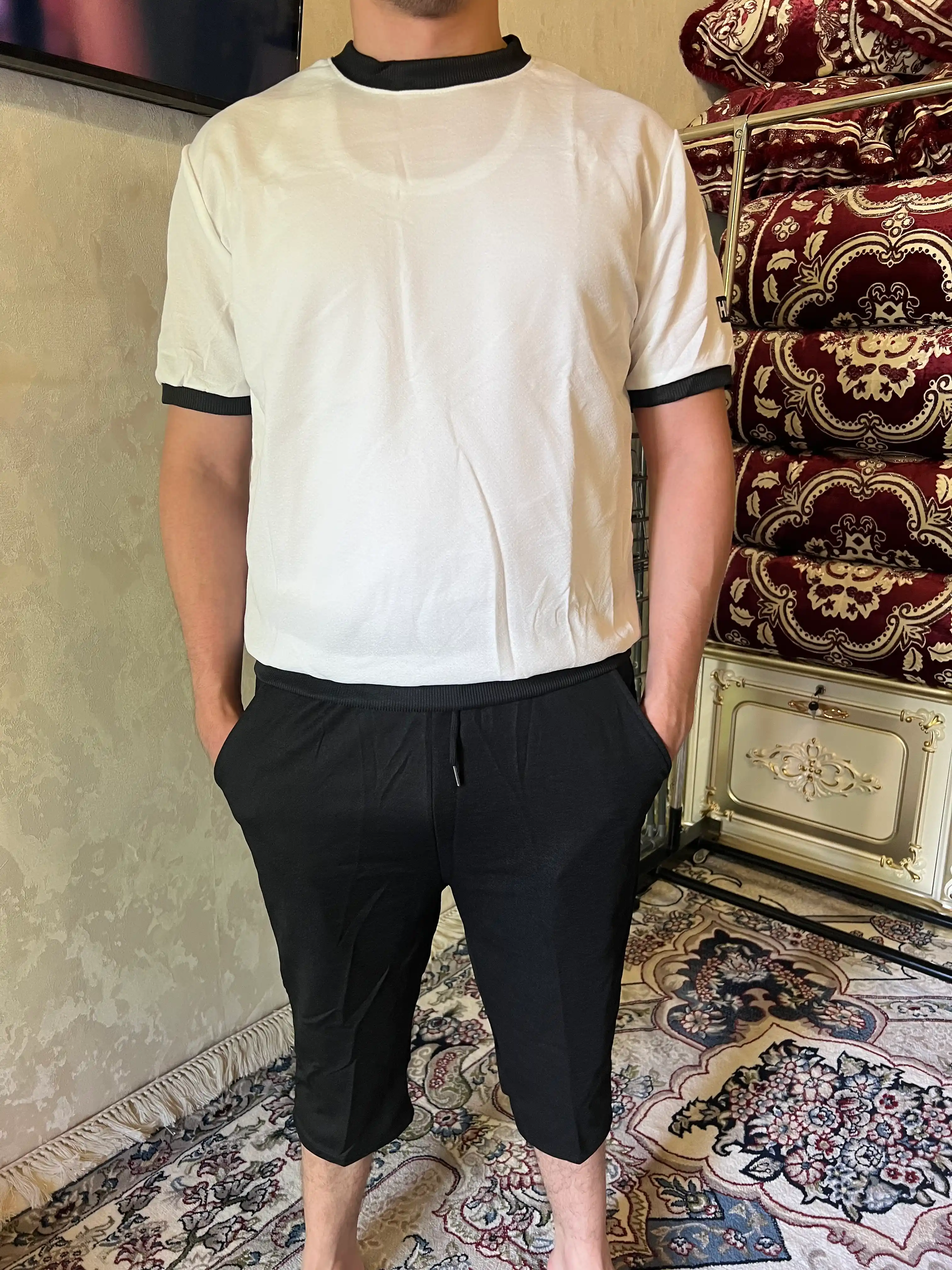 Комплект мужской одежды, 2 в 1, Футболка + шорты