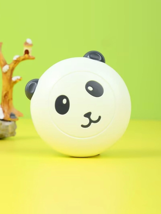 Mushuk va it uchun vanna cho'tkasi, silikon panda namunasi