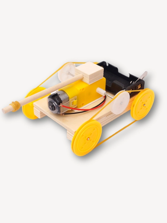 Yog‘och 3D konstruktor - Sariq Tank W020 DLED