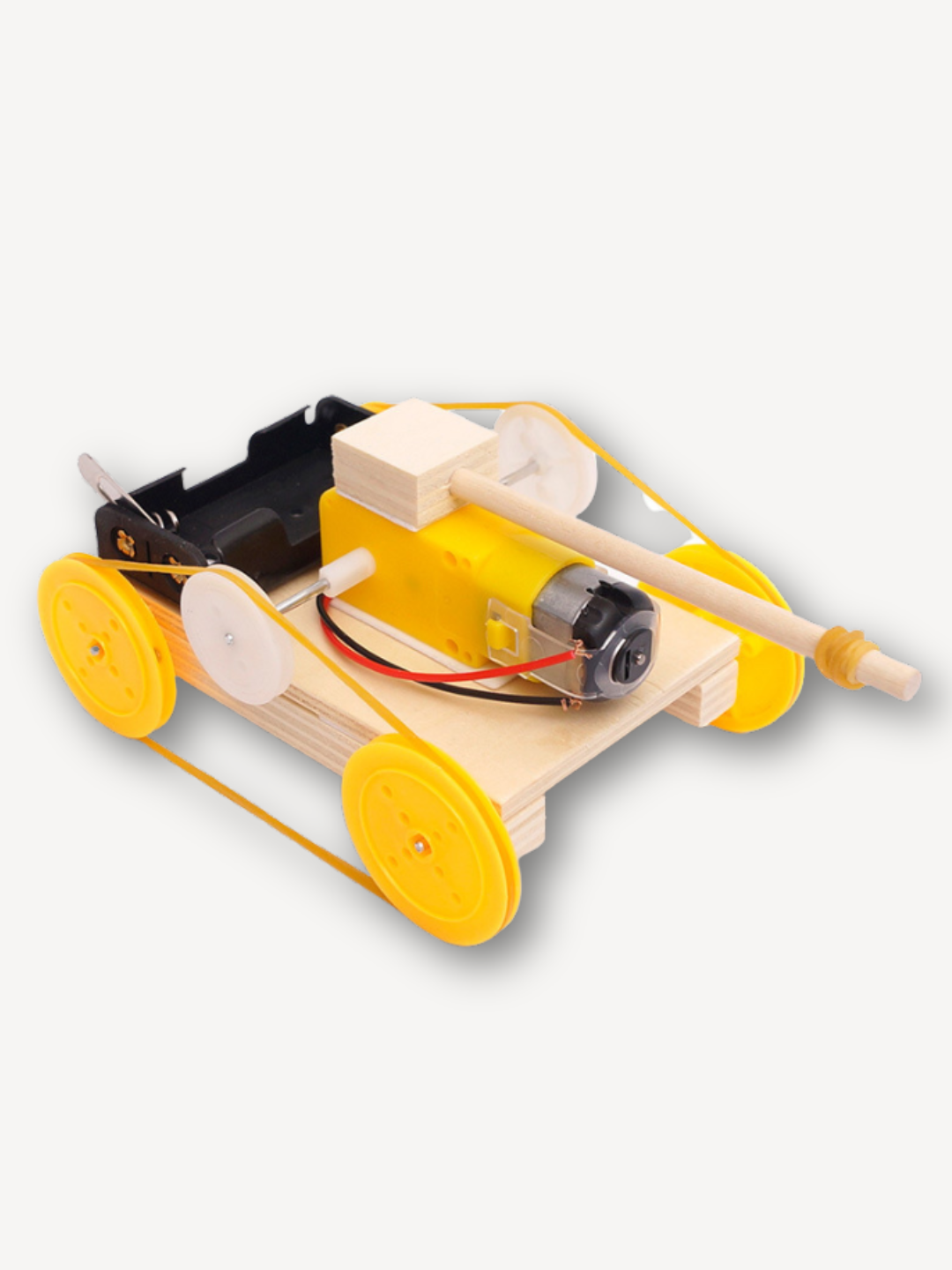 Yog‘och 3D konstruktor - Sariq Tank W020 DLED