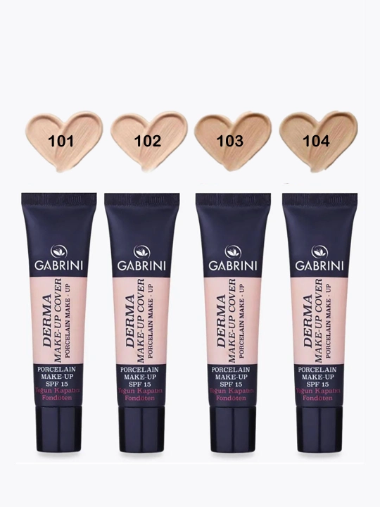 Matlovchi Gabrini Derma Tonal kremi, makiyaj uchun juda ishonchli krem SPF 15, 40 ml