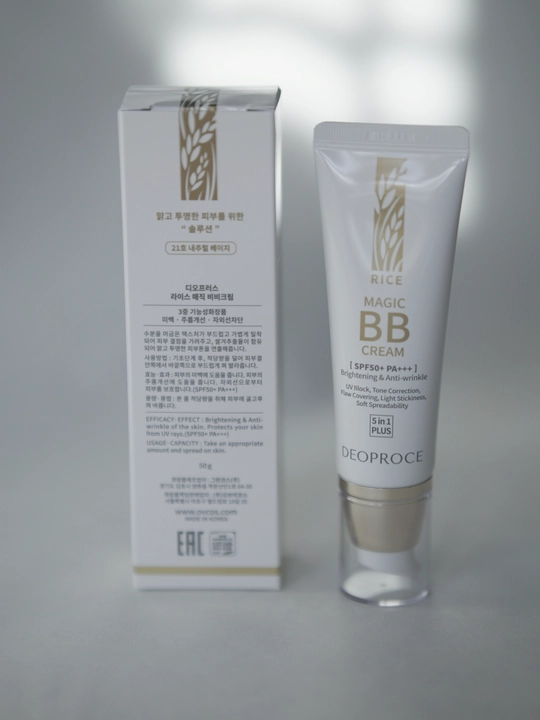 BB крем Deoproce Rice spf 50+, №21, 50ml
