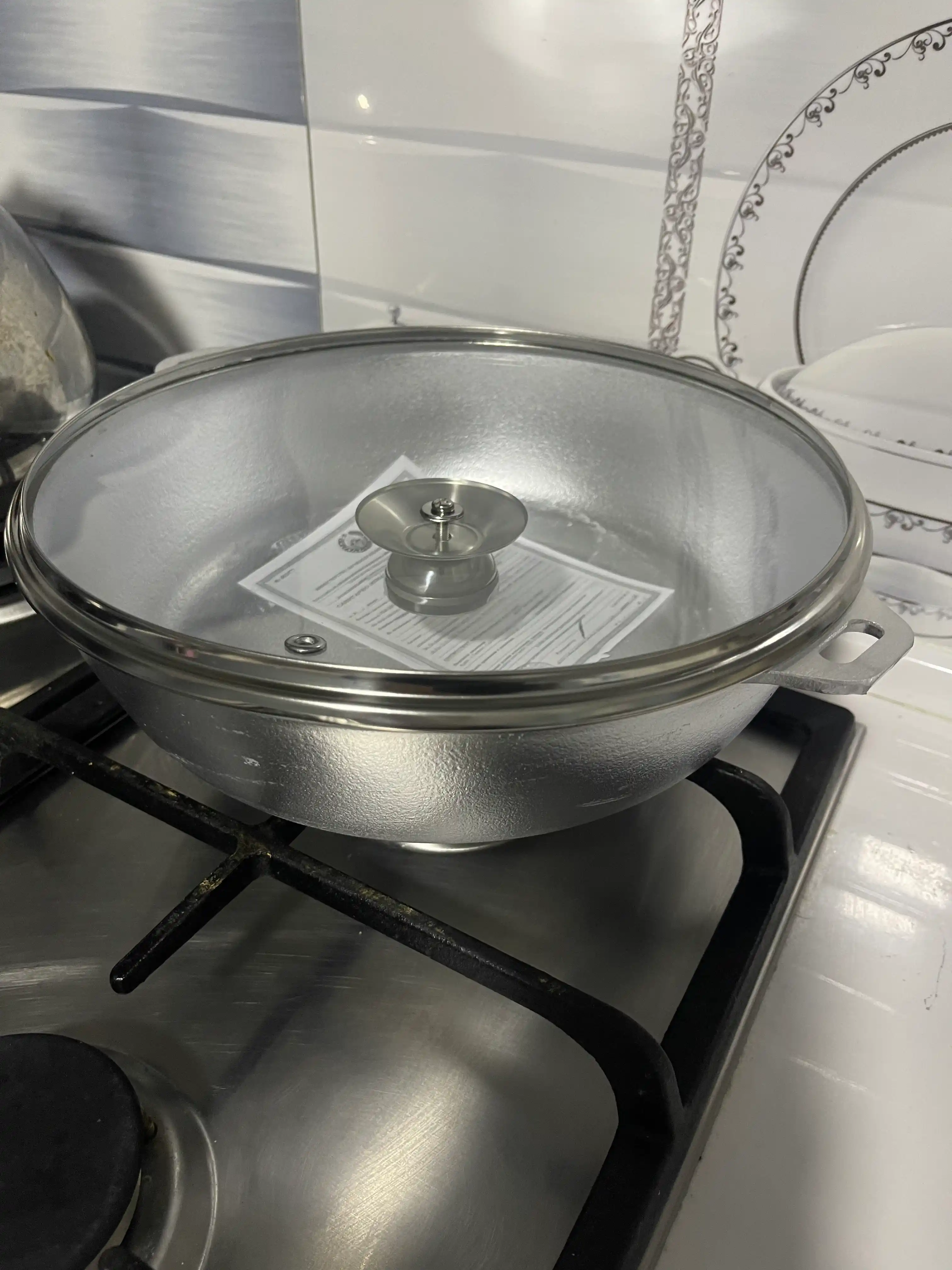 Жаровня со стеклянной крышкой, 3 л