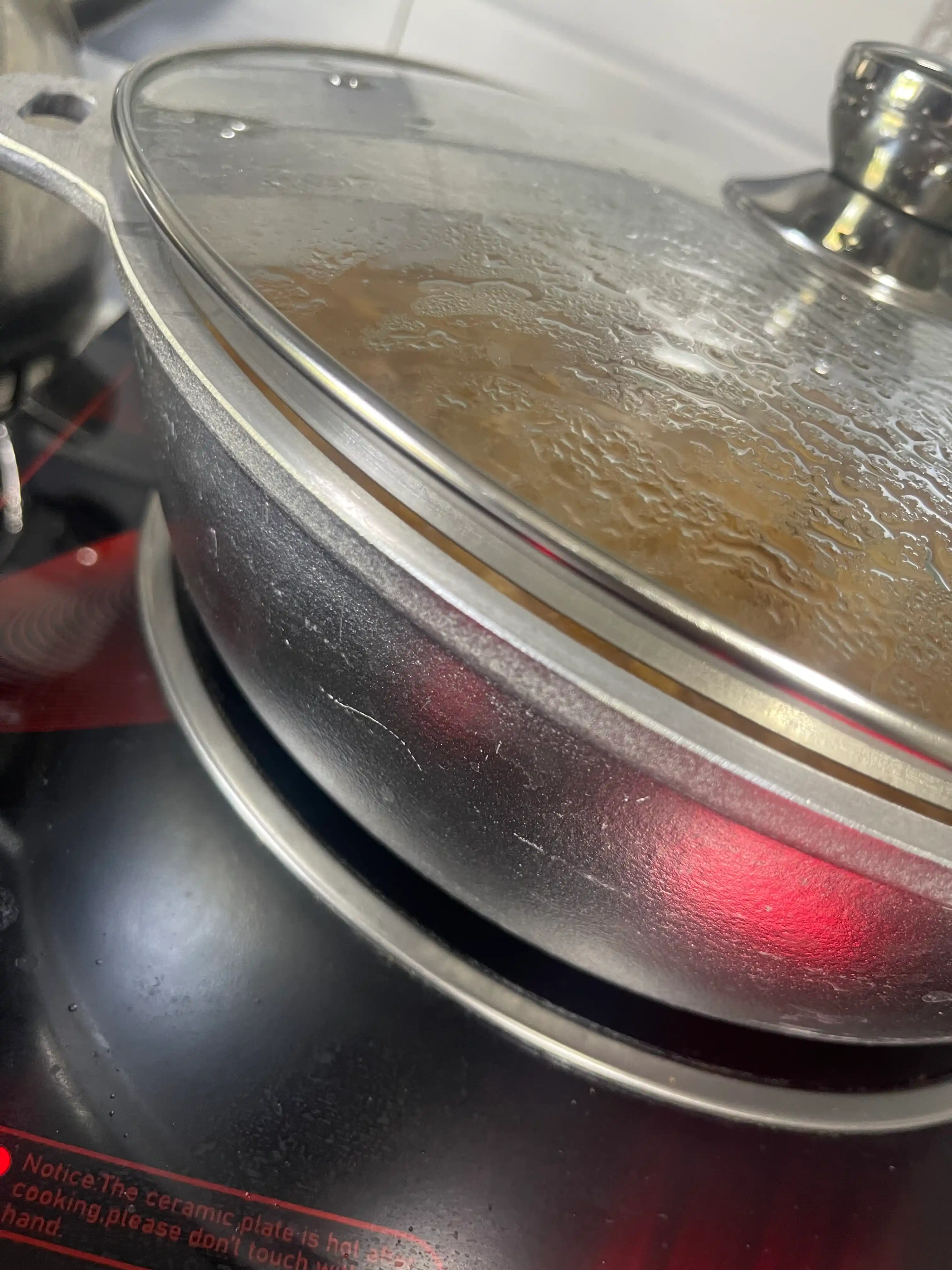 Жаровня со стеклянной крышкой, 3 л