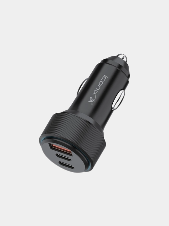 Avtomobil zaryadlovchi ICONIX Super Fast Car Charger Power, 78W, Ixcham va samarali