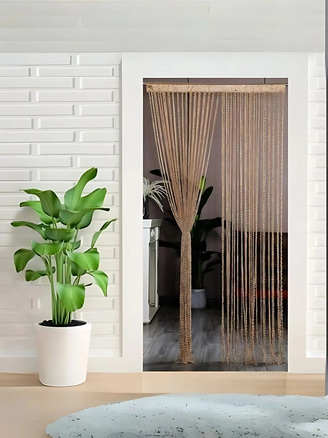 Идеи для применения дверных штор