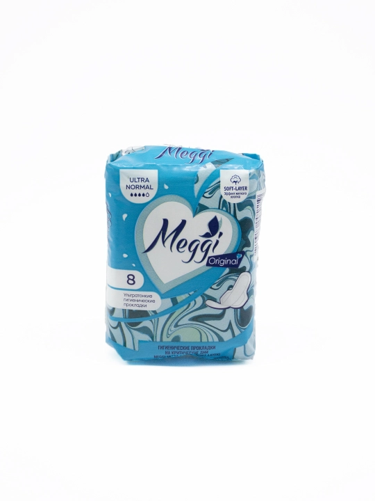 Прокладки женские гигиенические MEGGI Ultra Normal, 8 шт - 