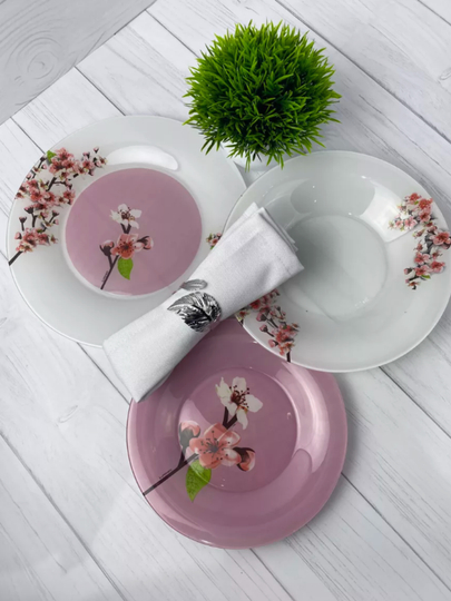 Luminarc temperli shisha idishlar to'plami, 46 ta dona, 6 kishilik