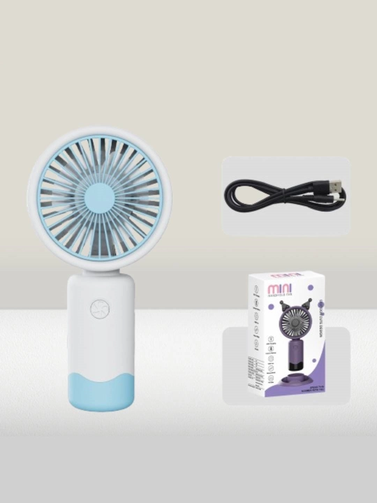 Mini ventilyator, portativ, telefon stend bilan, USB - 