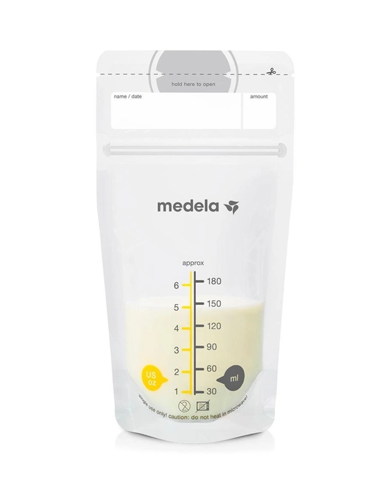 Пакеты для хранения грудного молока Medela, 50 шт, 180 мл, с двойной защитой