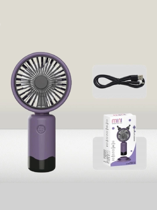 Mini ventilyator, portativ, telefon stend bilan, USB - 