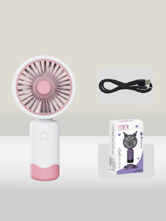 Mini ventilyator, portativ, telefon stend bilan, USB - 