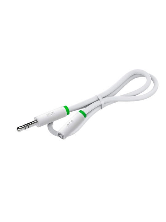 GCR удлинитель аудио AUX кабеля jack 3.5 мм, stereo для bluetooth-колонок JBL, SVEN, SONY