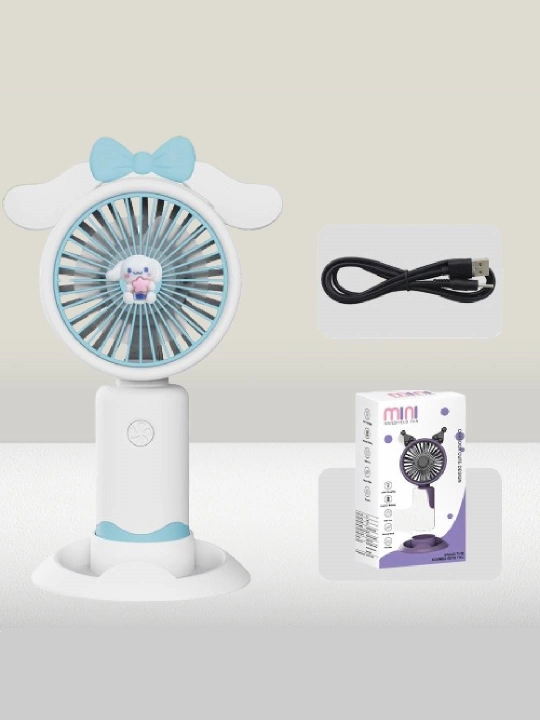 Mini ventilyator, portativ, telefon stend bilan, USB - 