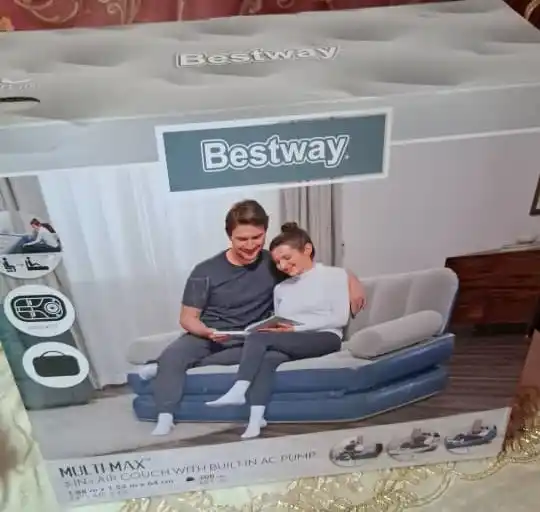 Надувной диван со встроенным насосом, Bestway Multi-Max 75079, 3 в 1, 188*152*64 см