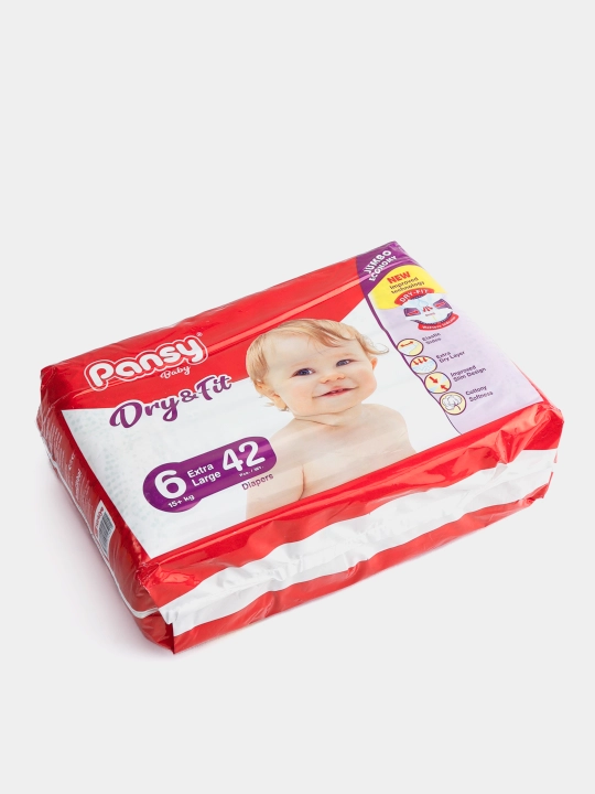Детские подгузники Pansy Jumbo Economy, размер 6, Extra Large, 12 шт