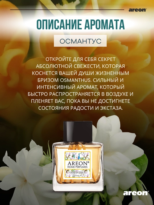 Ароматизатор для дома Areon Home Perfume Garden, диффузор, освежитель воздуха 50 мл