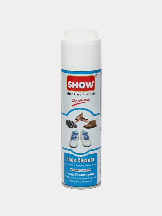 SHOW poyabzal uchun ko‘pikli tozalagich, cho‘tkali, 150 ml - 
