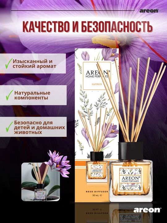 Ароматизатор для дома Areon Home Perfume Garden, диффузор, освежитель воздуха 50 мл
