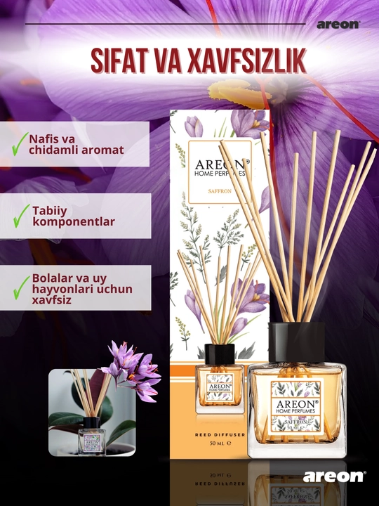 Ароматизатор для дома Areon Home Perfume Garden, диффузор, освежитель воздуха 50 мл