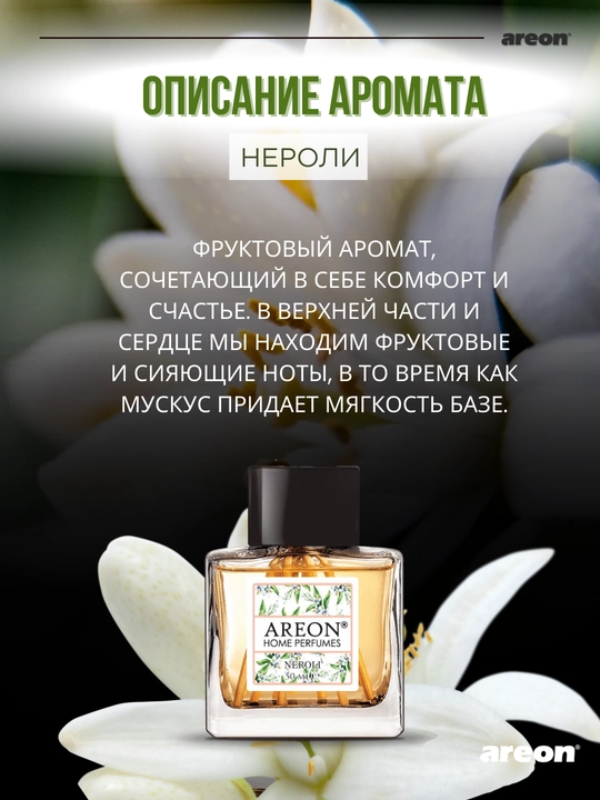 Ароматизатор для дома Areon Home Perfume Garden, диффузор, освежитель воздуха 50 мл