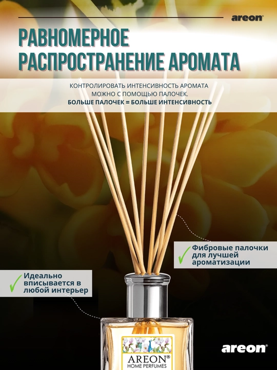Диффузор для дома Areon Home Perfume Garden, освежитель воздуха, ароматизатор, 150 мл