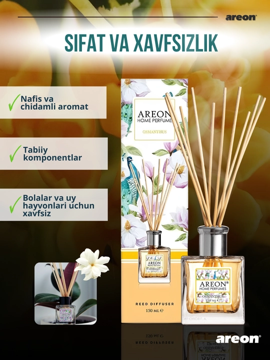 Диффузор для дома Areon Home Perfume Garden, освежитель воздуха, ароматизатор, 150 мл